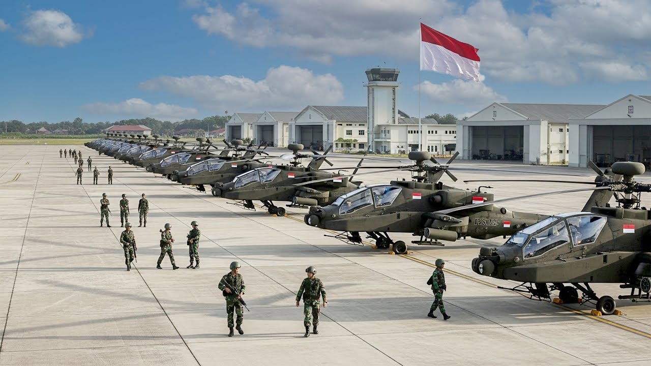 Fakta Menarik! Puluhan AH-64 Apache Terlihat di Pangkalan Indonesia