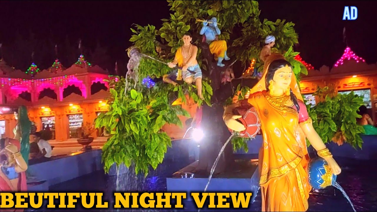 Poicha Night view 2022 ,awesome beutiful view ,Nilkanthdham temple,poicha mandir,Adarsh Mourya vlog