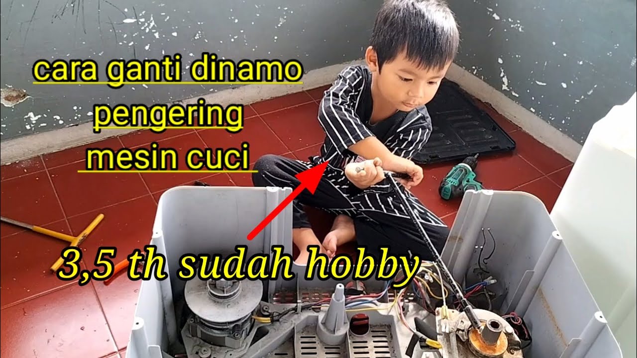 cara mengganti Dinamo pengering mesin cuci panasonik 2 tabung