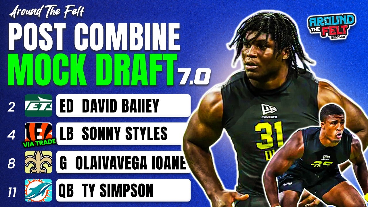 FULL 1ST ROUND: Post-Combine 2026 Mock Draft 7.0 (With Trades + Hot Takes)