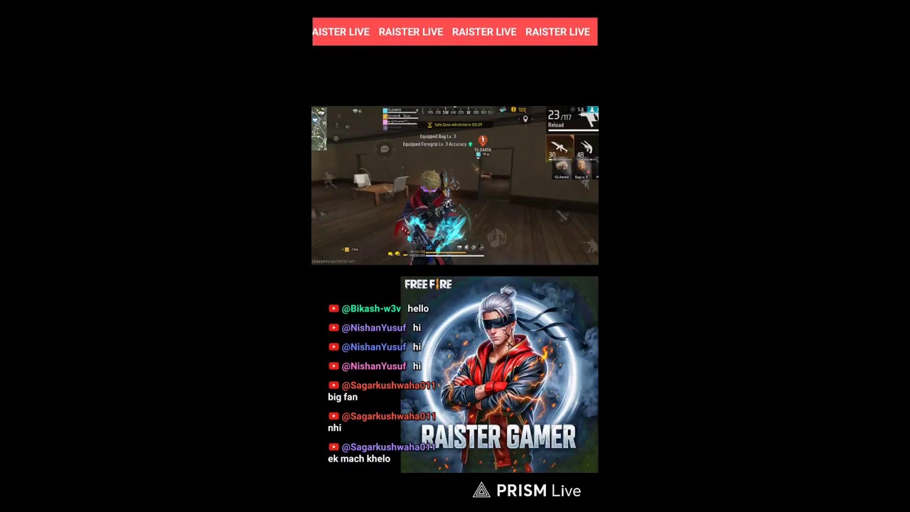Live streaming of raistar