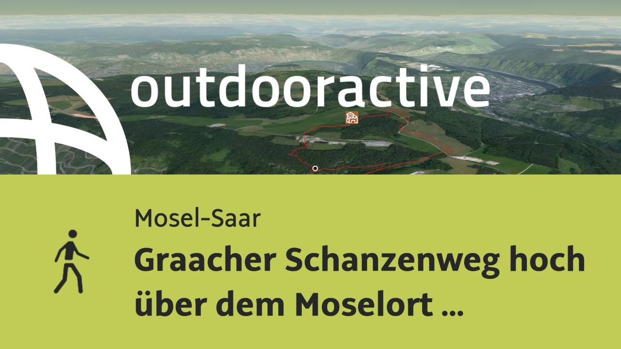Wanderung in Mosel-Saar: Graacher Schanzenweg hoch &uuml;ber dem Moselort Graach