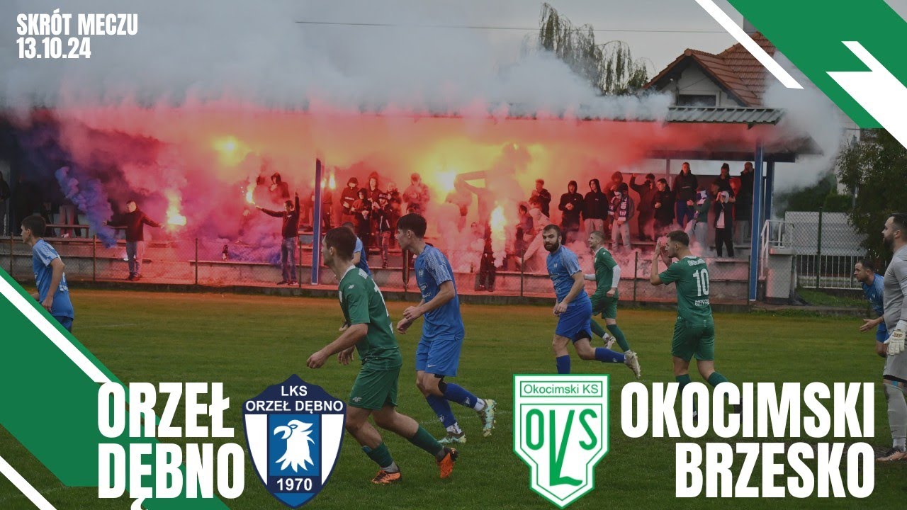 Orzeł Dębno 1-2 Okocimski Brzesko SKRÓT 13.10.24