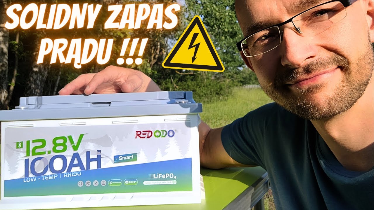 Akumulator LiFePO4 Redodo 12 V 100 Ah H190 z Bluetooth do kampera - recenzja i wykorzystanie