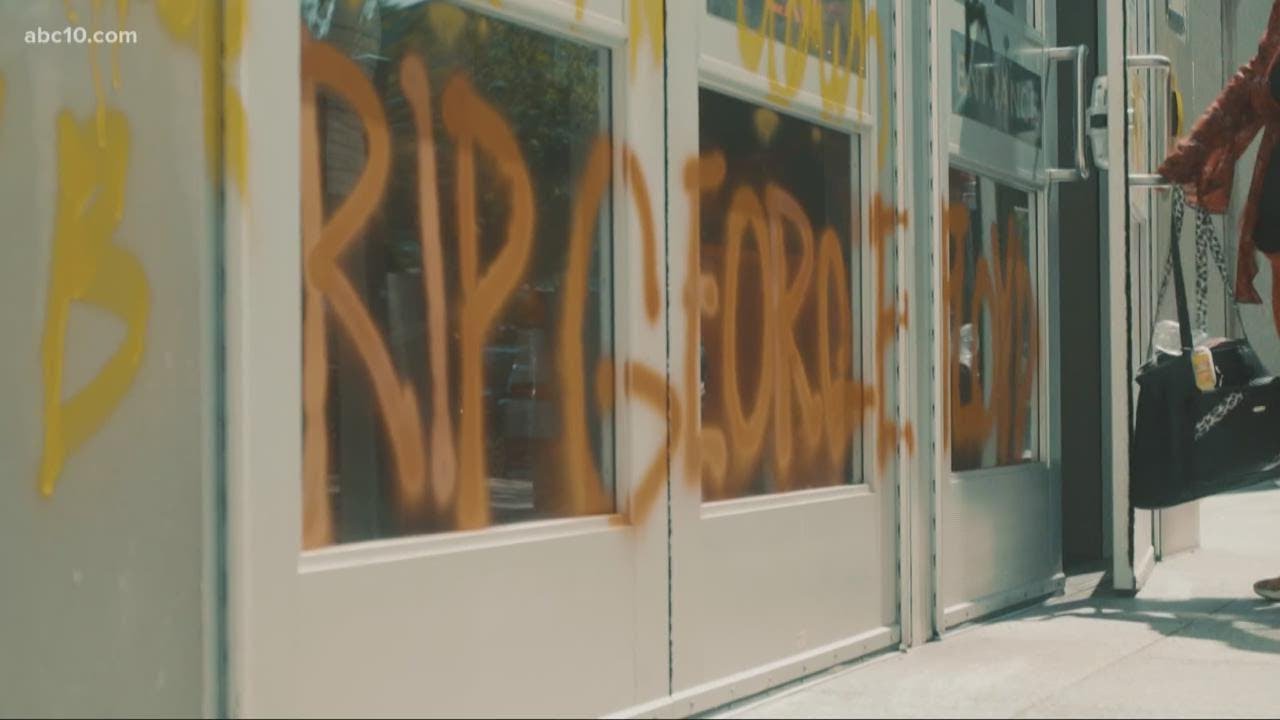 Protests turn violent in downtown Sacramento, damaging buildings
