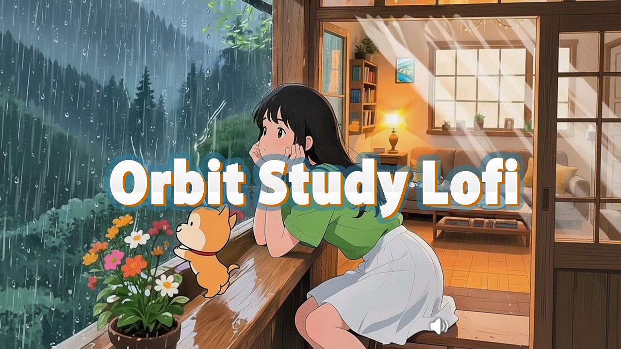 Anime Study Lofi with Gentle Rain & Puppy Cuddles