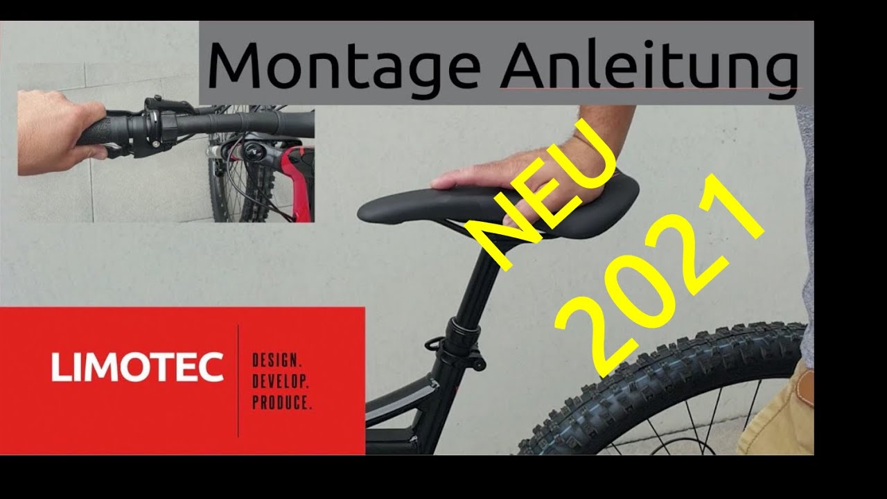 Montage Anleitung Limotec Dropperpost Sattelst&uuml;tze A1 / A3 mit remote Hebel RM-05