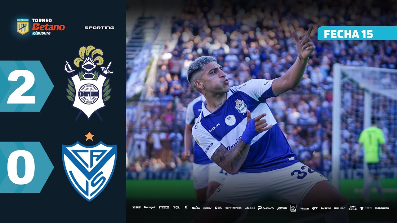 GIMNASIA 2 - 0 V&Eacute;LEZ | Resumen del partido | #TorneoBetano Clausura 2025