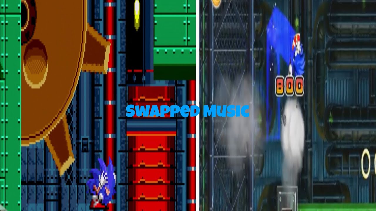 Metropolis Zone Act 1 - 3 Swapped With Mad Gear Zone Act 1 - 3 Music