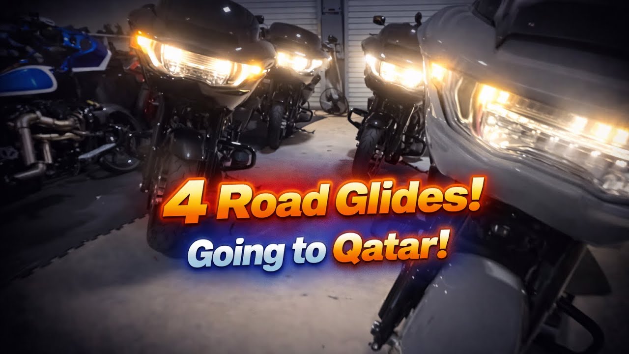 Отправляюсь в Катар! Отправляем 4 мотоцикла Harley Davidson Road Glide!