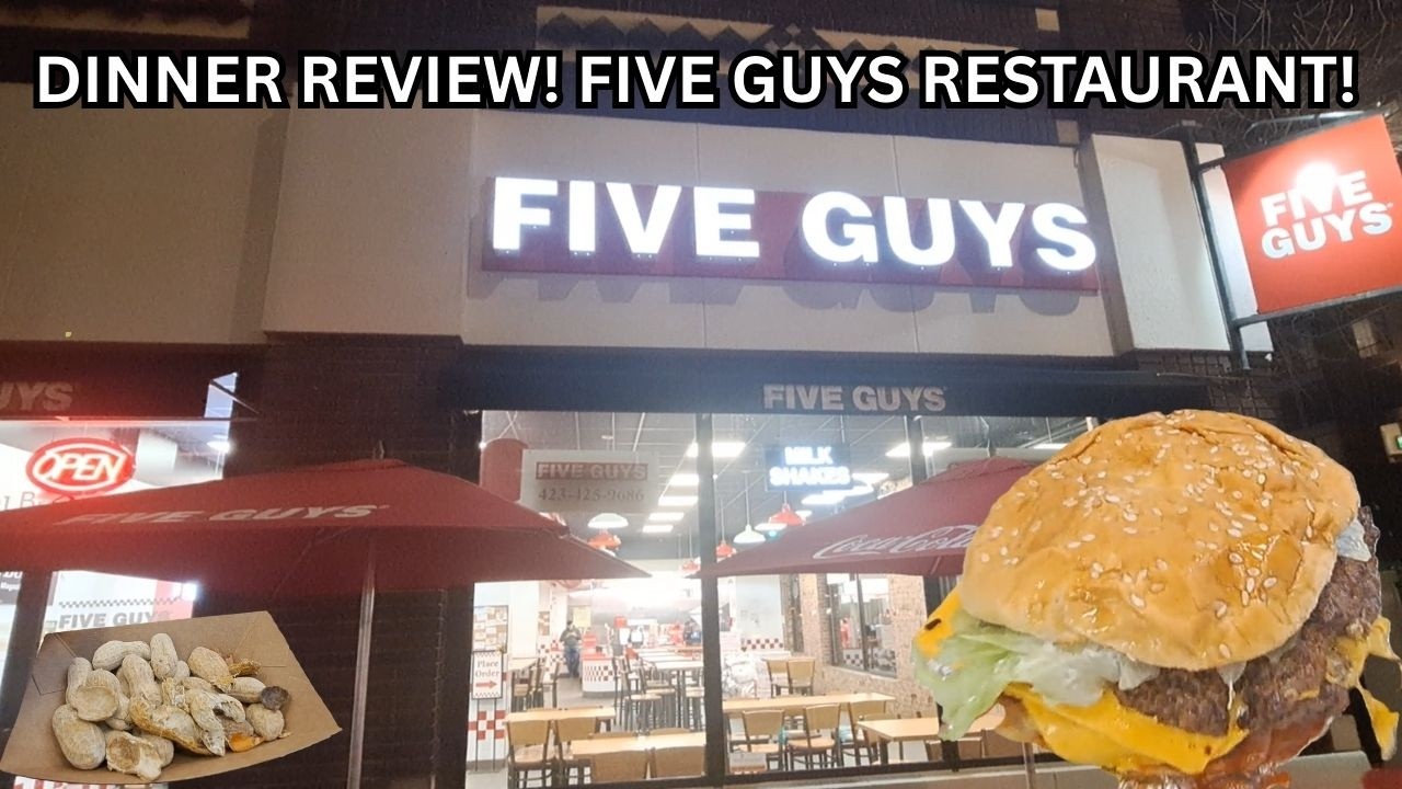 ОБЗОР УЖИНА В РЕСТОРАНЕ И КАФЕ FIVE GUYS!