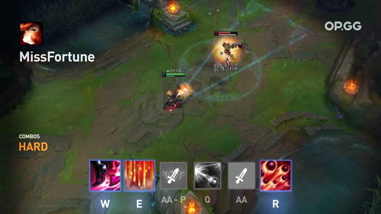 Miss Fortune W + E + A + Q + A + R