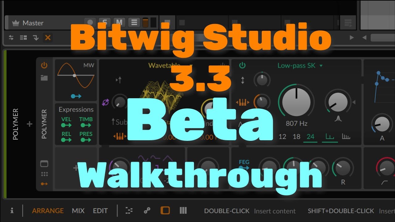 UPDATE! Bitwig Studio 3.3 Beta: What's New??