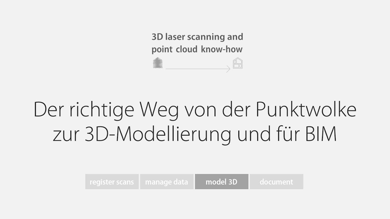 Know-how: Der richtige Weg von der Punktwolke zur 3D-Modellierung und f&uuml;r BIM?