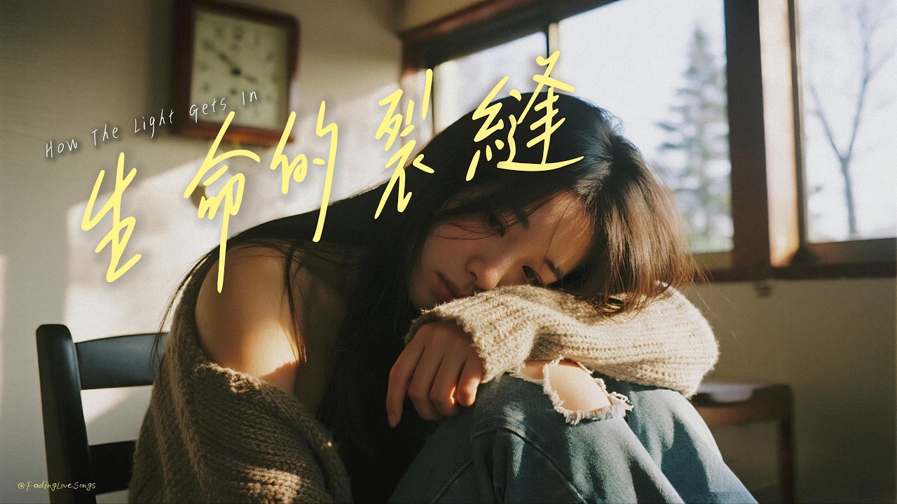 《#生命的裂縫》聽說生命必須有裂縫，陽光才能照進來 ｜治癒系失戀療傷歌曲｜#lyricvideo
