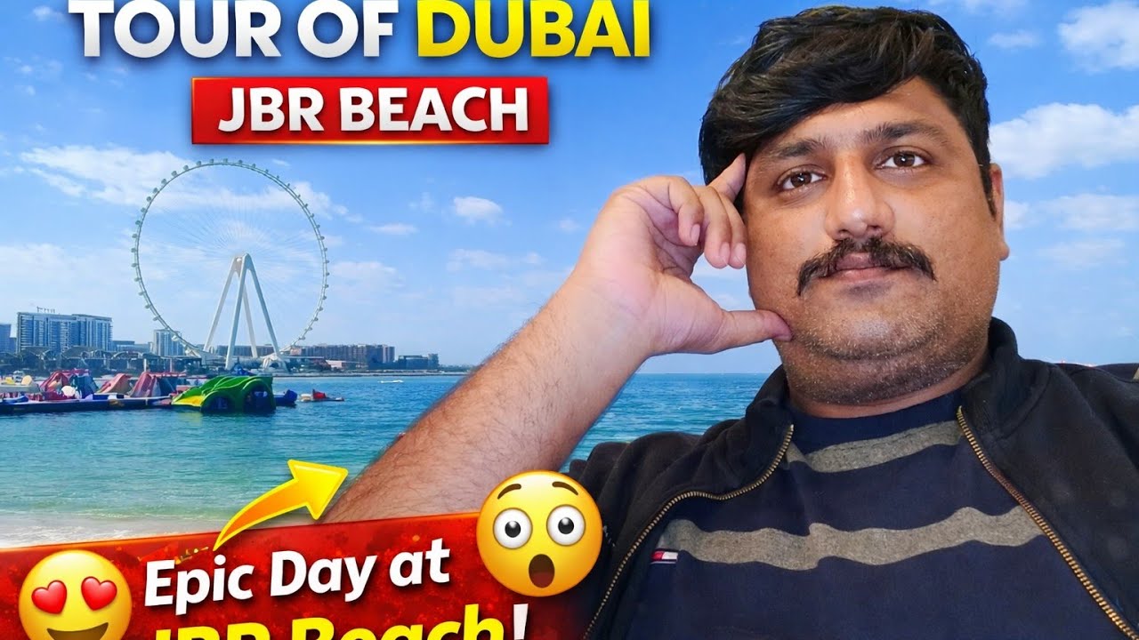Dubai JBR Beach Vlog 🇦🇪 | Corvette, Jet Ski, Yachts & Luxury Vibes 😍 #jbrbeach #dubailife #dailyvlog