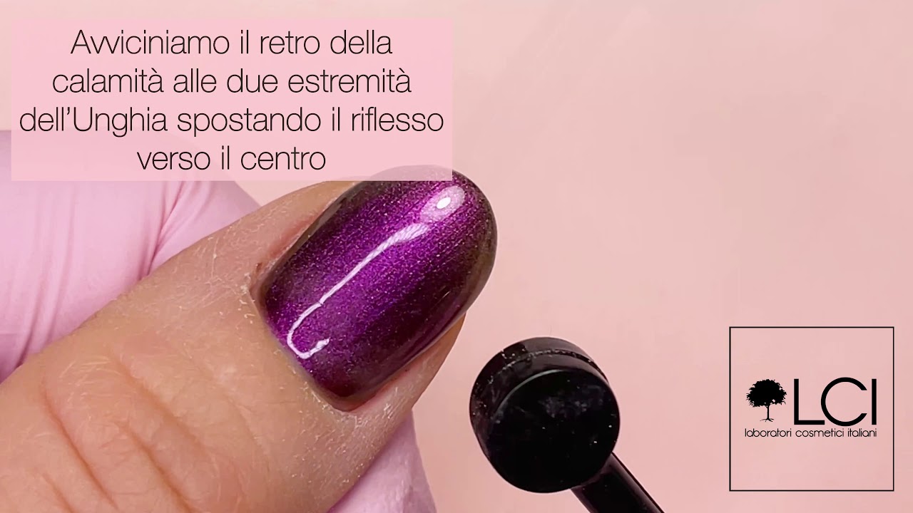 Tutorial - Applicazione Semipermanente CAT EYE  con base trasparente (o su unghia al naturale).