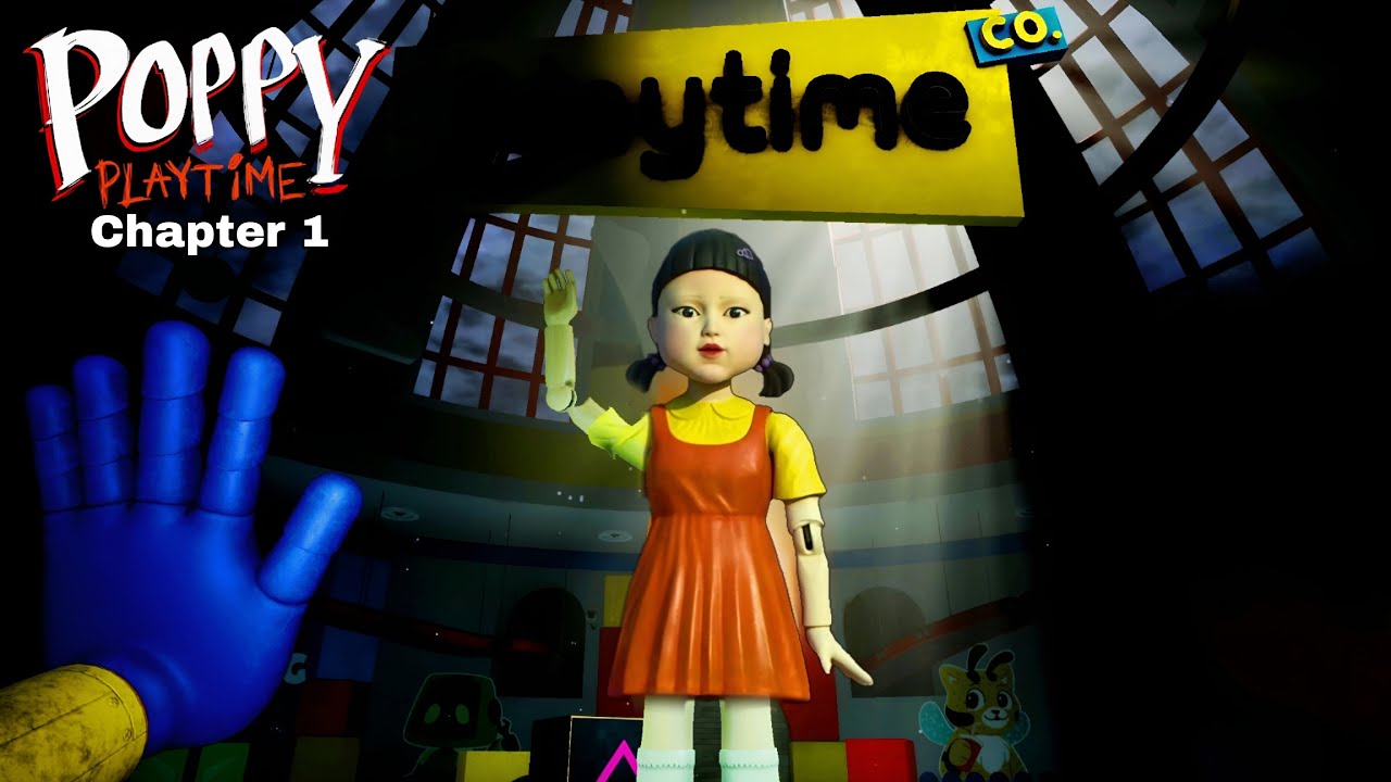 Huggy Wuggy is Squid Game Doll?! Poppy Playtime Chapter 1 Full Gameplay & Ending (No Commentary)