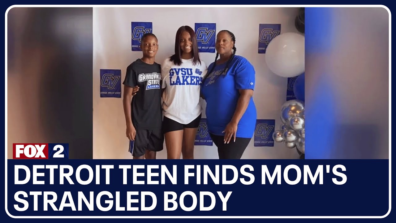 Detroit teen finds mom's strangled body, was set on fire