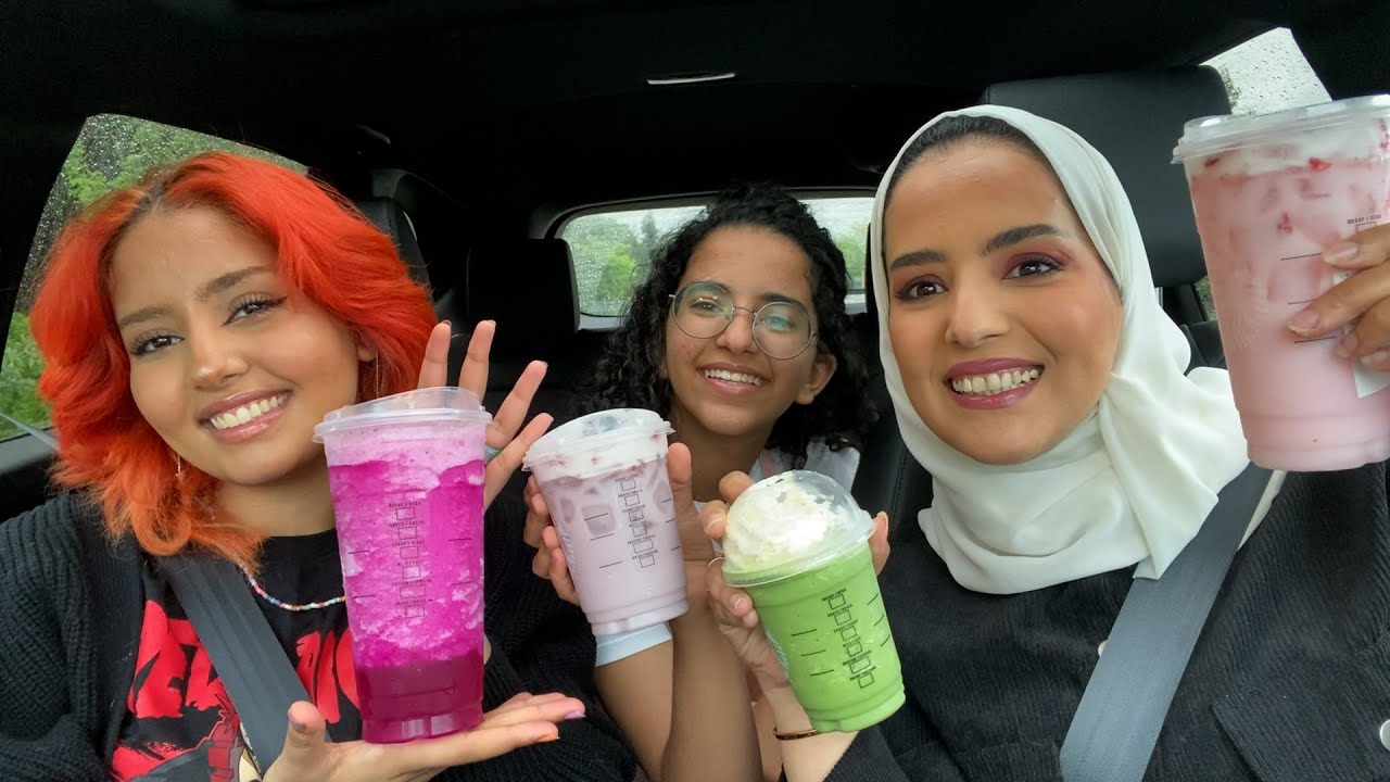 نجرب مشروبات مشهوره غريبه \ طلعة بنات وبس