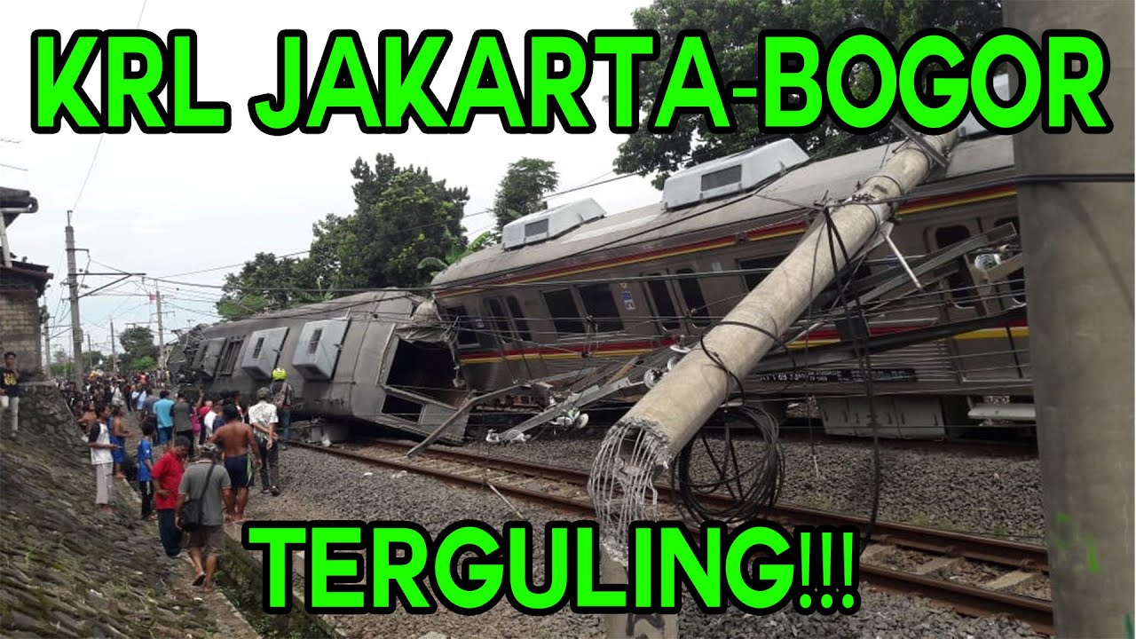 KRL Jakarta Bogor Terguling