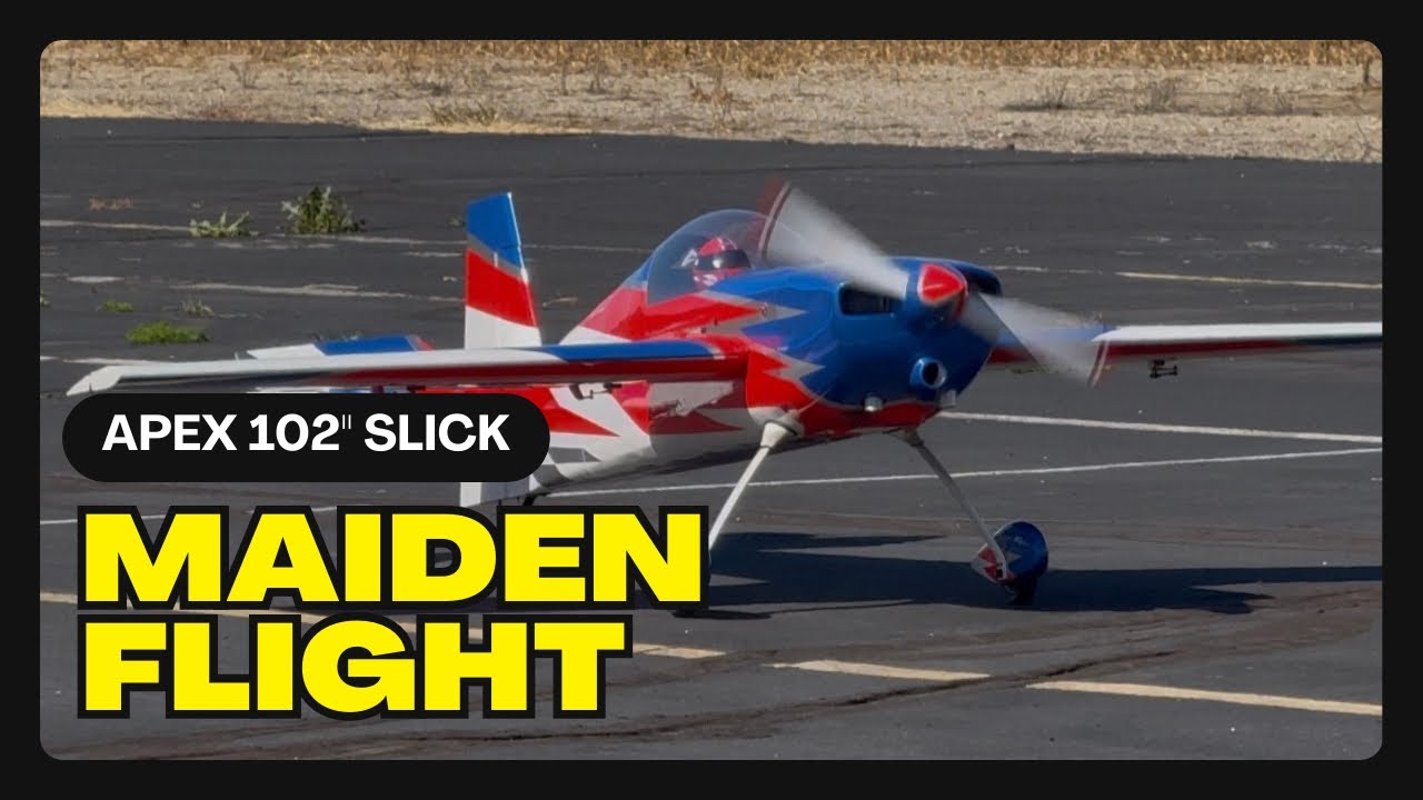🇺🇸 Apex Aerotech 102” Slick 360 Maiden Flight | GP-123 Break-In with Dylan Robinson 