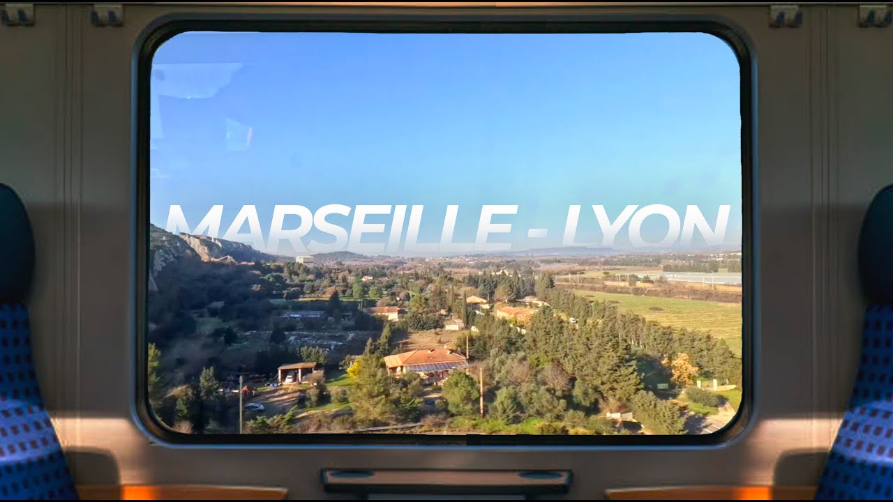 TGV Marseille → Lyon 🚄 Train Window Journey | Relaxing Ambient Sounds