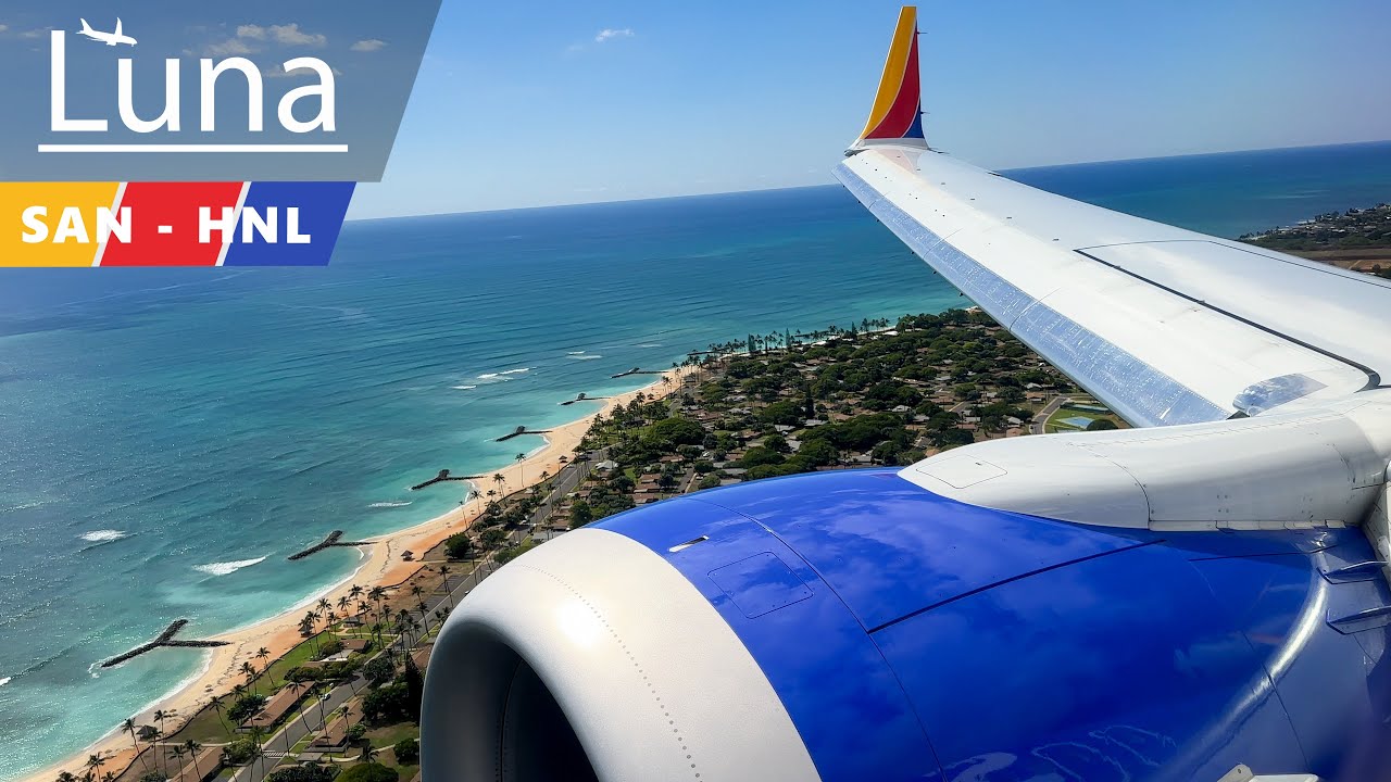 Southwest Airlines Boeing 737 MAX 8 Flight From San Diego to Honolulu