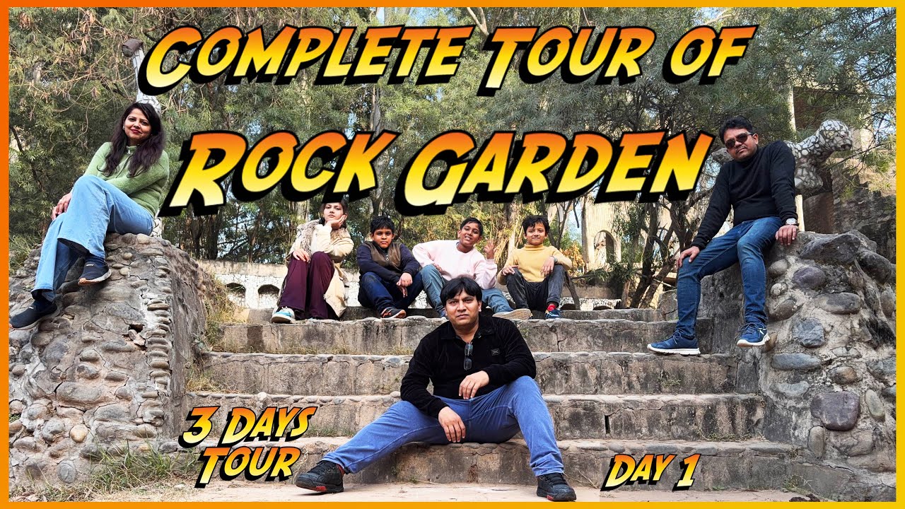 3 Days Tour (Part 2) Rock Garden #viral #trending #tour #youtube #rockgarden #chandigarh