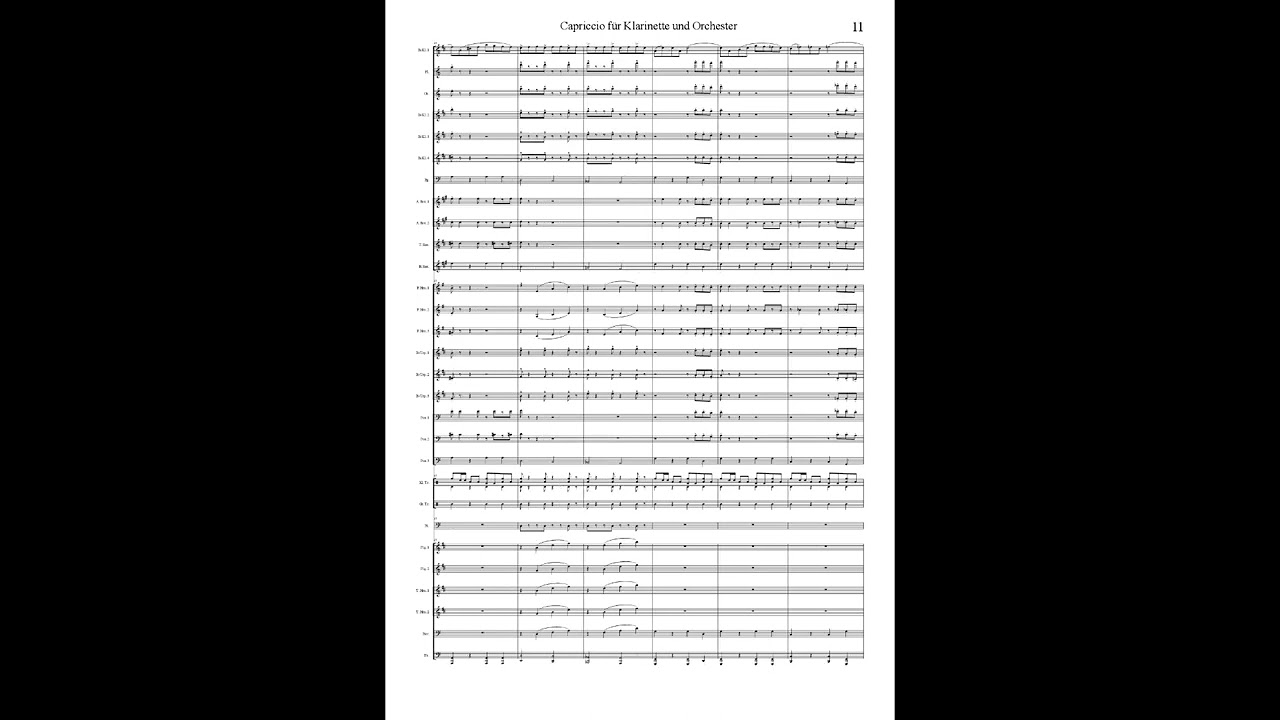 Capriccio für Klarinette und Blasorchester