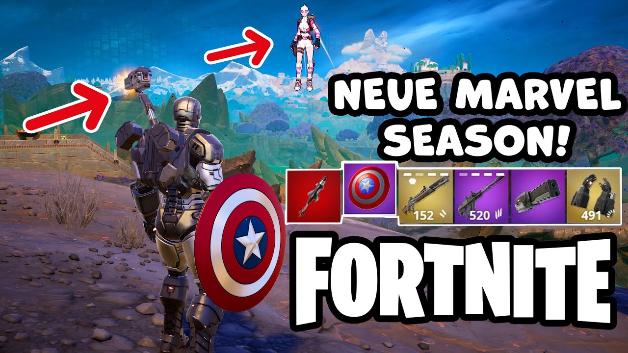 1.MAL NEUE FORTNITE MARVEL SEASON ZOCKEN mit Kaan & Dania 🔥 Einfach Captain America Schild 🤯