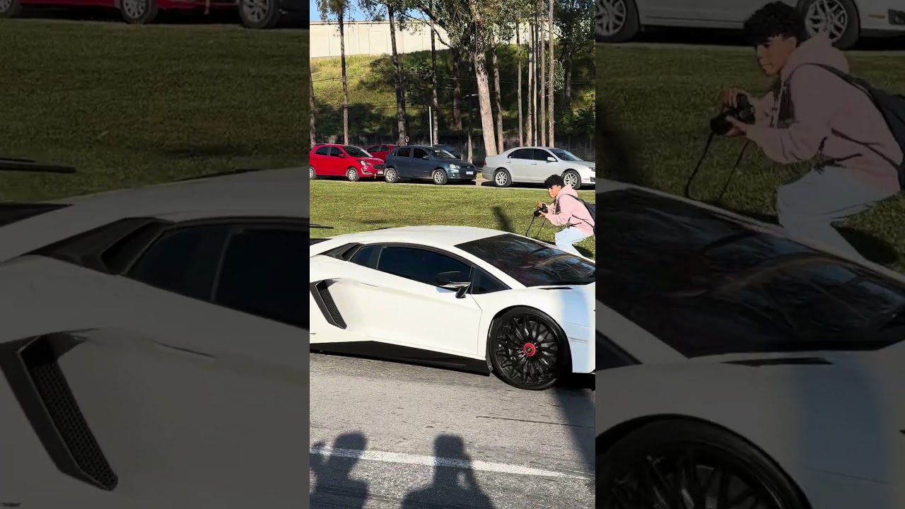 Lamborghini Aventador SV Chegou acelerando forte no evento