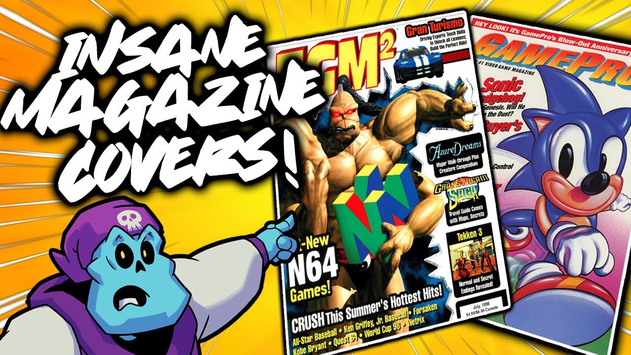 I review insane 90's gaming magazine covers that'll make your jaw drop