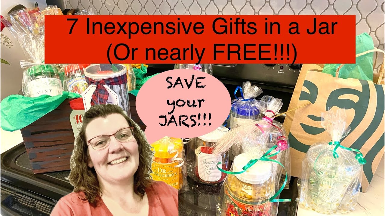 7 Frugal Gifts in a Jar! Cheap and almost FREE ideas for Christmas!￼￼