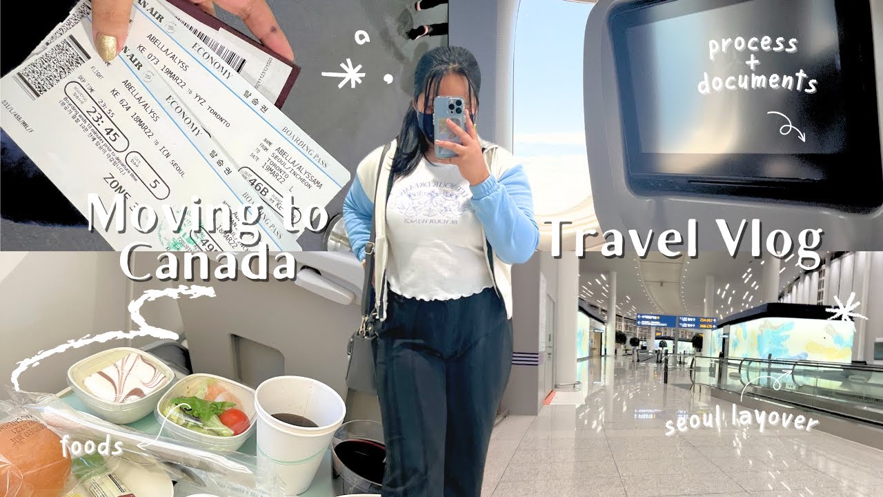 travel vlog: manila to toronto, incheon airport, korean food, & canada immigration questions