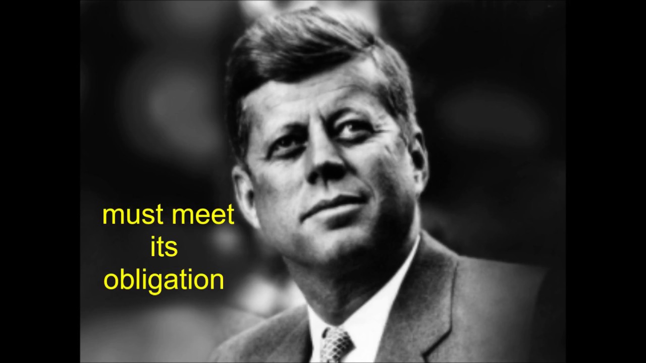 John F. Kennedy - speech to the press and media