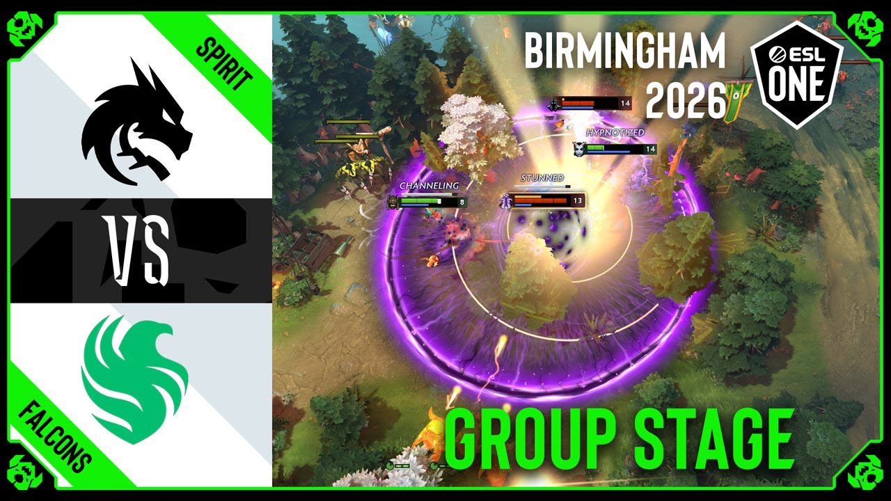 FALCONS vs SPIRIT - HIGHLIGHTS - ESL One Birmingham 2026