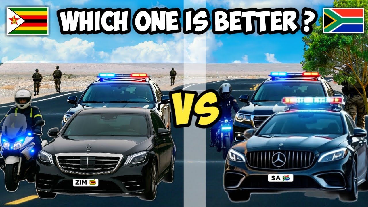 Zimbabwe Presidential Motorcade vs South African Motorcade ; Which Fleet Is The Best🇿🇼🇿🇦#zim#sa