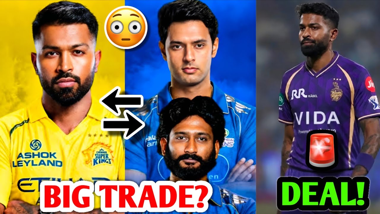Shivam Dube for Hardik Pandya - CSK & MI TRADE?! 😳 Hardik Pandya KKR Deal | IPL Cricket News