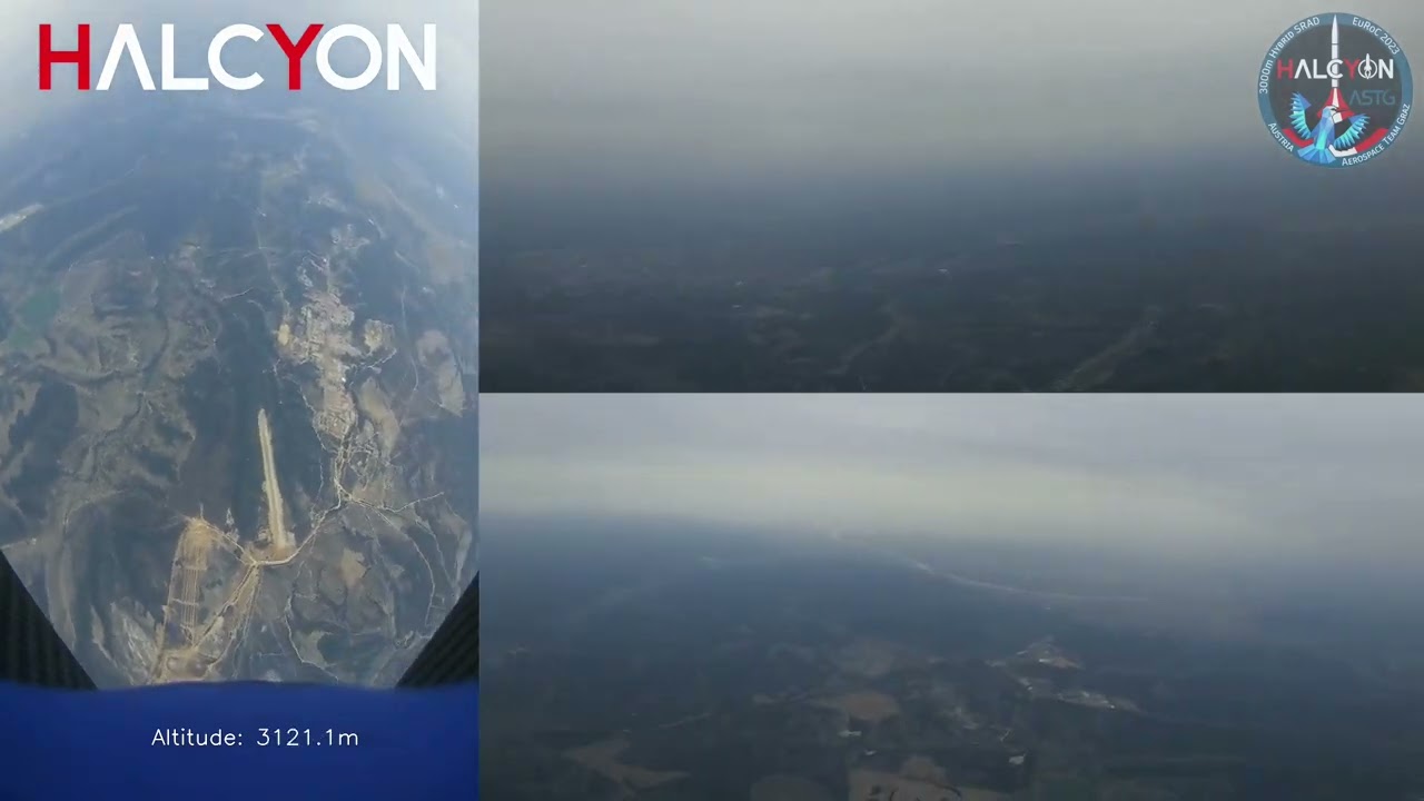 Onboard Rocket Footage of EuRoC 2023 Winning Flight - HALCYON