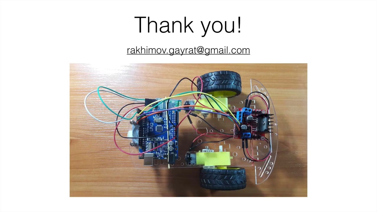 18. Thank you - Arduino RC Car controlled by Android device course