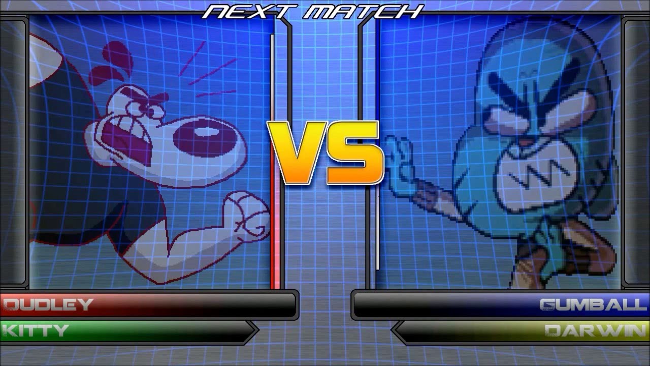 M.U.G.E.N Battle: Dudley Puppy & Kitty Katswell vs Gumball & Darwin Watterson