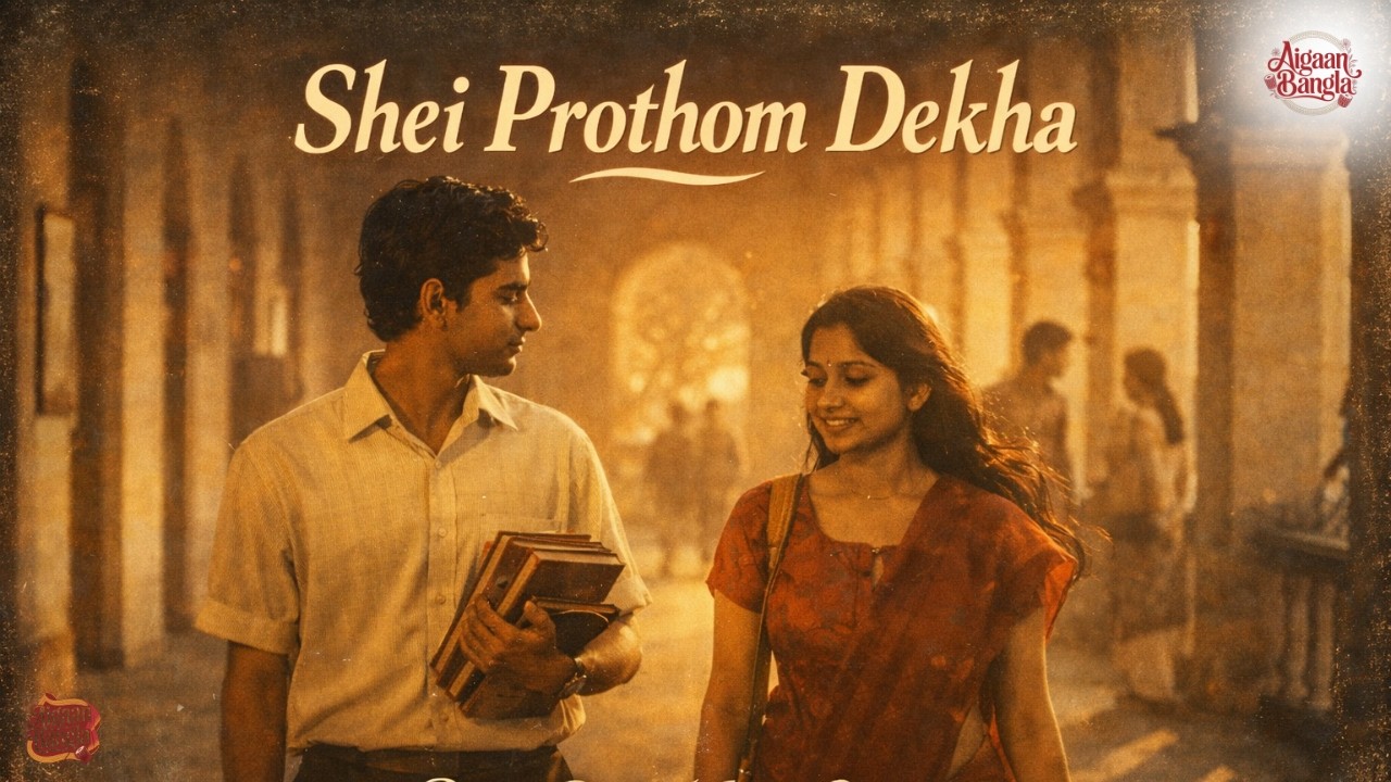 Shei Prothom Dekha | Retro 70s Bengali Romantic Song | Nostalgic First Love Melody