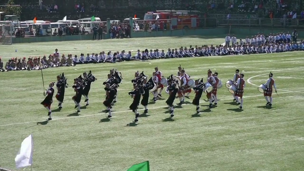 Govt. Mizo High School Pipe Band 2023 Display (Republic Day 2023, Champhai)