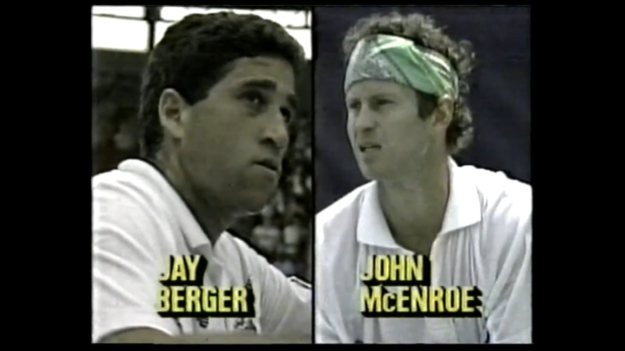 Jay Berger vs John McEnroe SF - Canadian Open 1989