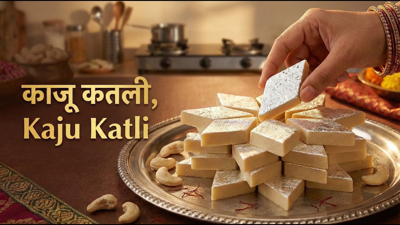 Halwai Style Kaju Katli Recipe at Home | बाज़ार जैसी काजू कतली बनाने का सबसे आसान तरीका