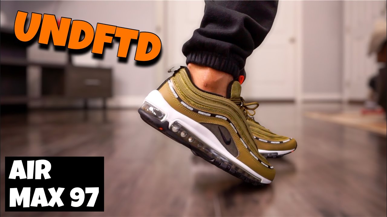 AIR MAX 97 UNDEFEATED MILITIA GREEN ON FOOT