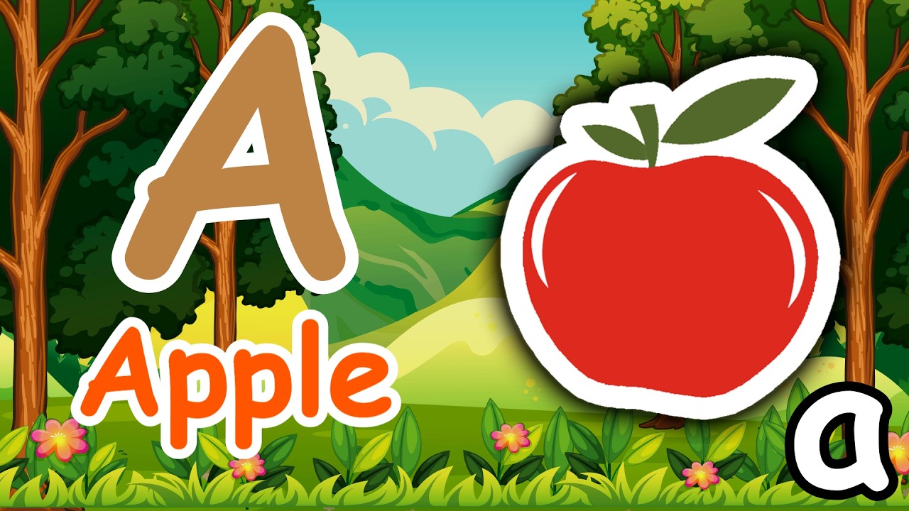 Baccho ki Padhai ABC अल्फाबेट - Varnamala in English - A for Apple Alphabet A to Z