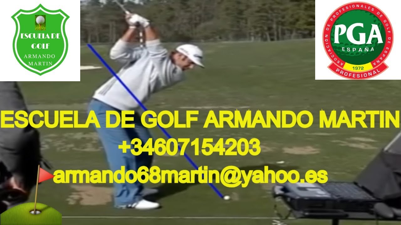 CLASES DE GOLF - como corregir la inclinación en el backswing