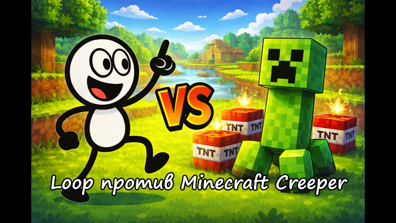 Loop против Minecraft Creeper — 20 фактов в стиле Loop о самой вирусной теме!
